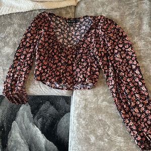 Floral long sleeve blouse